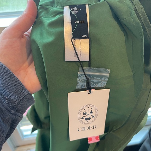 Cider Linen Blend Green Midi Dress - Picture 6 of 10